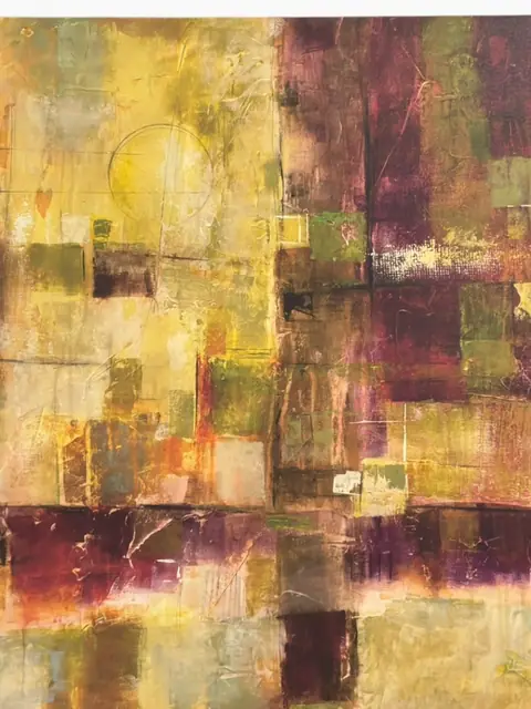 Abstract Geometric Composition — Signed 'Bellows', Numbered 719/950 - detail