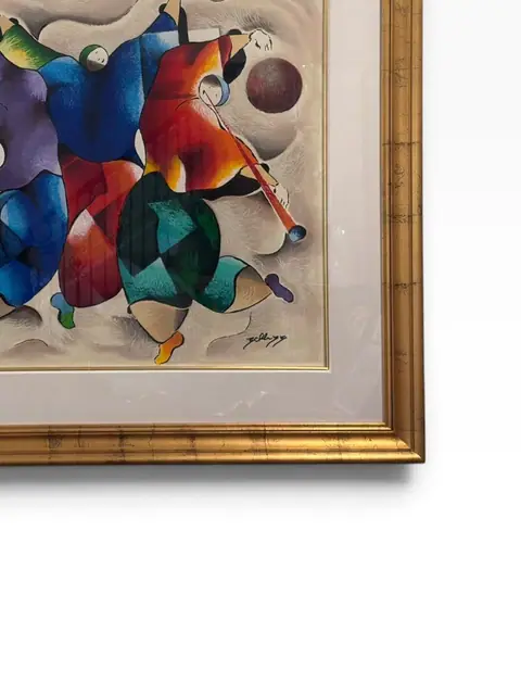 Abstract Musicians in Concert - detail