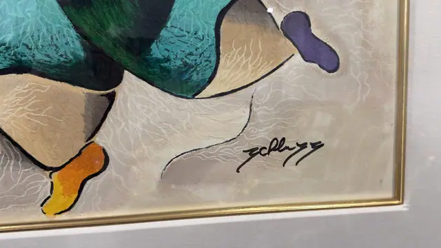 Abstract Musicians in Concert - detail