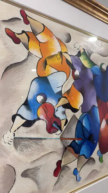 Abstract Musicians in Concert - detail