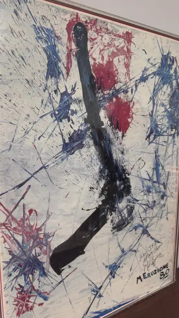Mike Eruzione 1984 Olympic Art Collection Print, Signed, Framed, 1984 - detail