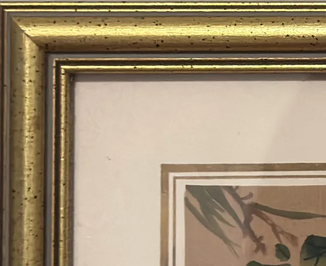 Chinese Butterflies and Pink Blossoms on Silk, Signed, Framed - detail
