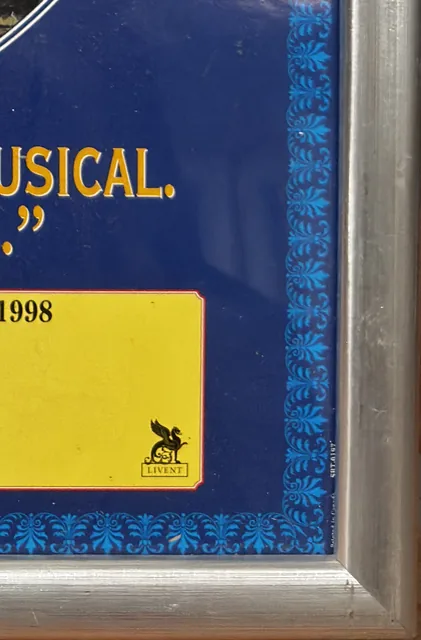 Show Boat Broadway Poster, Harold Prince Production, Silver Frame - detail