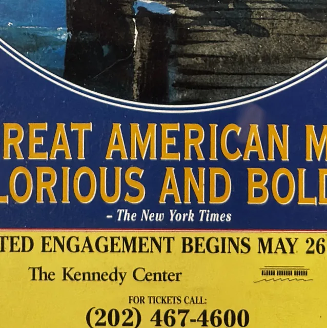 Show Boat Broadway Poster, Harold Prince Production, Silver Frame - detail