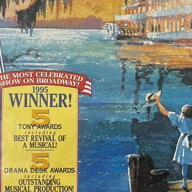 Show Boat Broadway Poster, Harold Prince Production, Silver Frame - detail