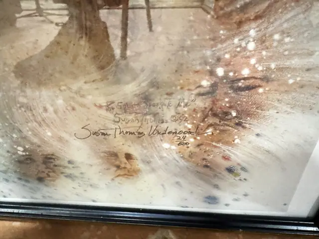 Susan Thomas Underwood 'The Spirits Speak To Me', Signed and Numbered - signature