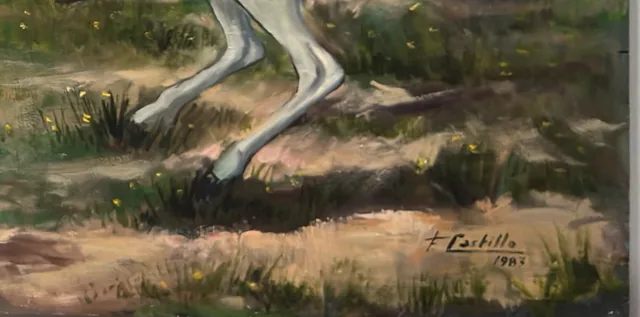 Don Quixote Charging the Windmills, Framed - detail