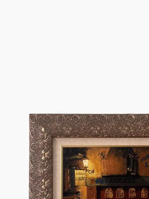 La Casona — European Street Café by Night - detail