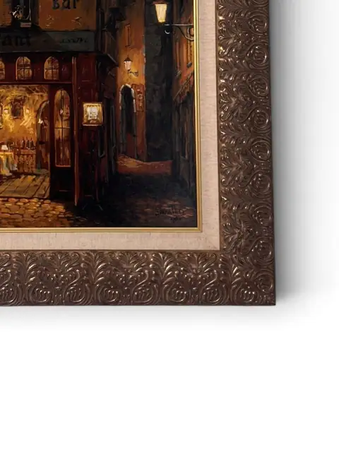 La Casona — European Street Café by Night - detail