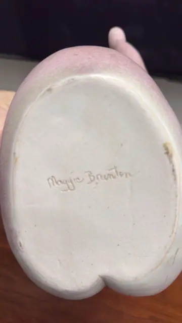 Maggie Brunton Signed Ceramic Abstract Female Figure - detail