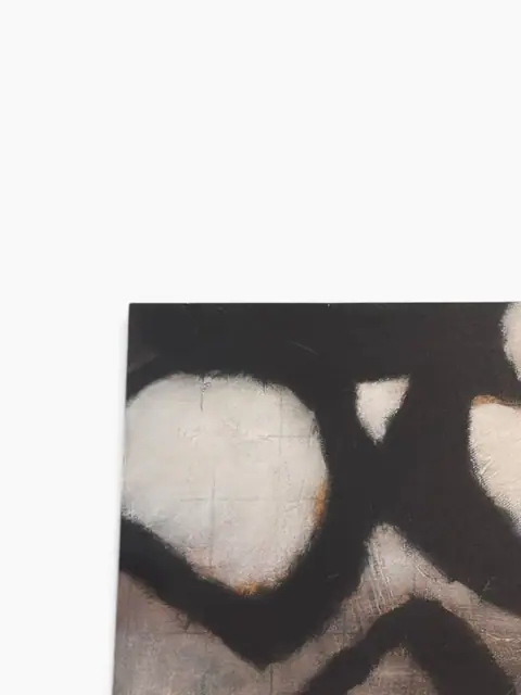 Monochrome Organic Abstract — Signed Canvas, Unframed - detail