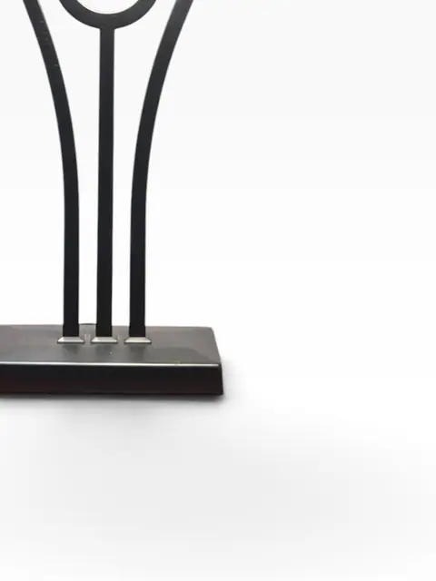 Postmodern Geometric Black Metal Table Lamp - detail