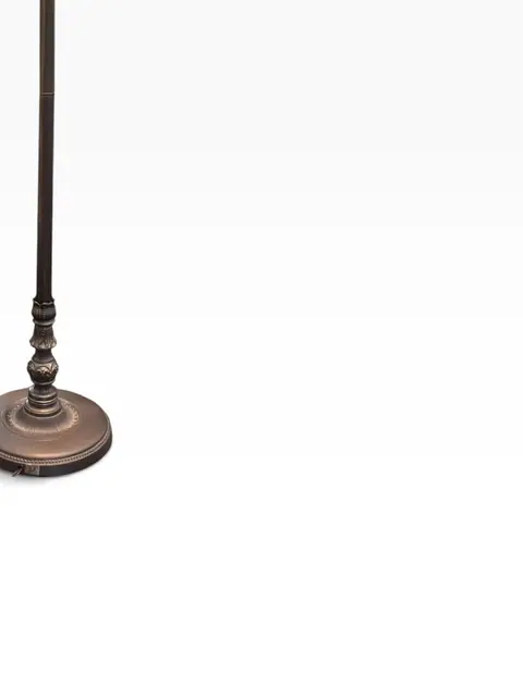 Tiffany-Style Jeweled Floral Floor Lamp - detail