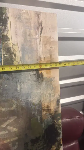 Urban Abstract Collage — Signed 'Bellows', Gallery-Wrapped Canvas - detail
